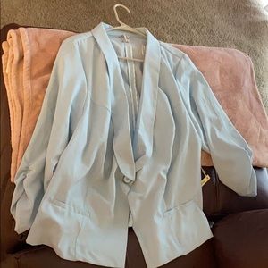 Powder blue blazer